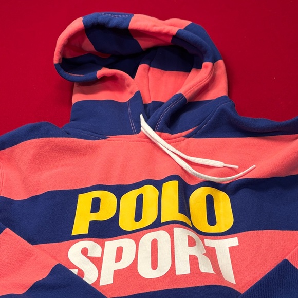 Polo by Ralph Lauren Striped Hoodie - Pink, Blue, Yellow - Picture 1 of 6